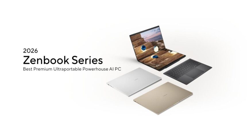 Latest ASUS AI laptop showcasing on-device artificial intelligence features