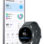 Samsung Galaxy Watch displaying Blood Pressure Trends