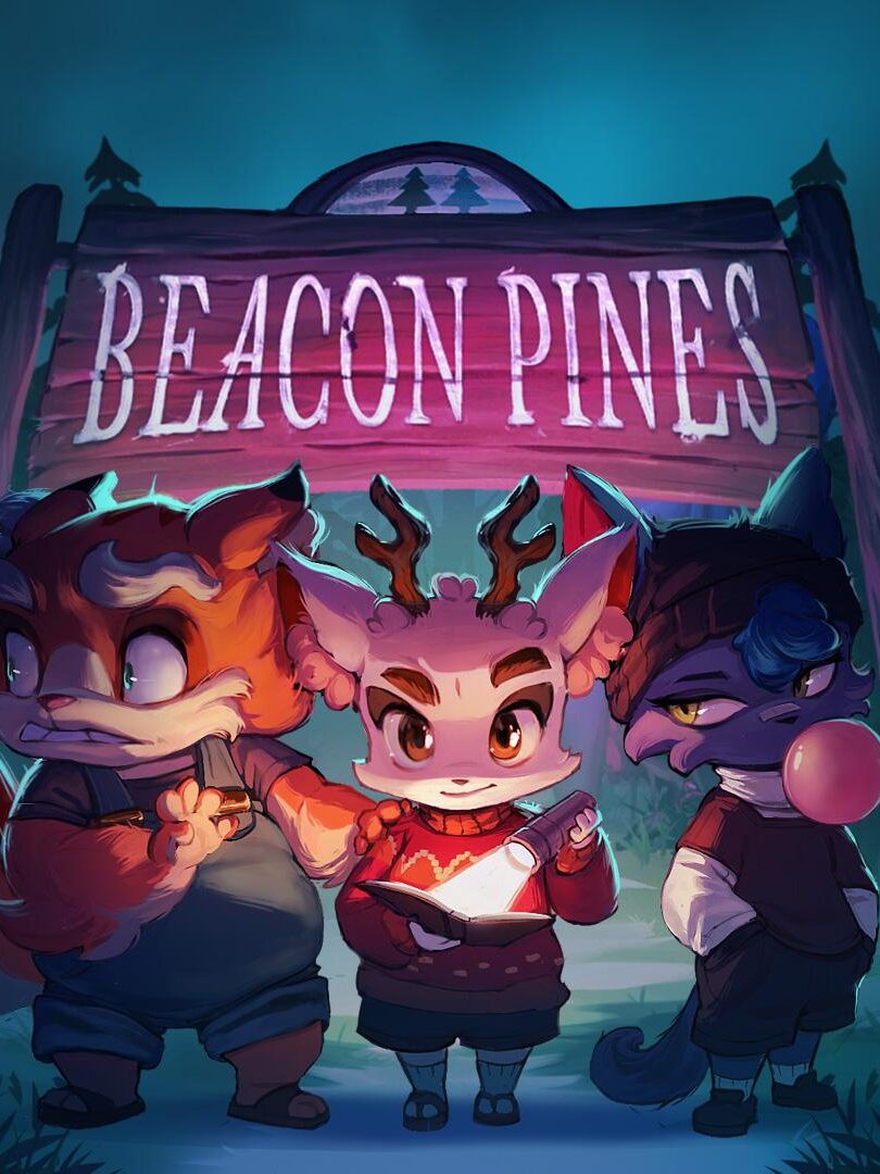 Official Beacon Pines key art from Hiding Spot Games.