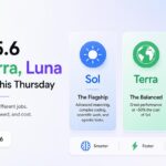 ChatGPT interface showing GPT-5.6 Luna and unlimited text chats for Free users.