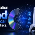 Physical Games on PlayStation displayed on a shelf as gamers debate Sony's 2028 disc decision